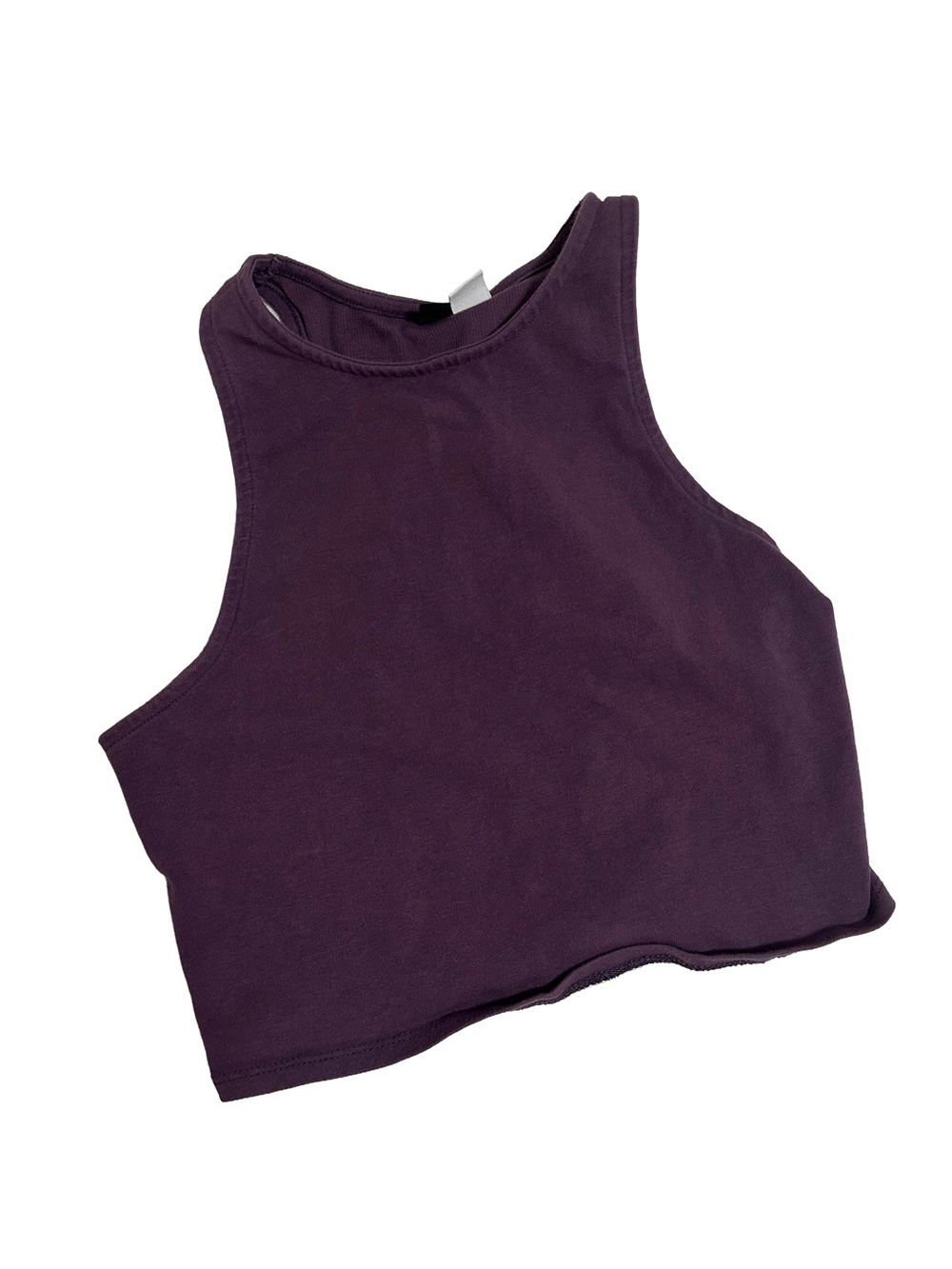 BDG Plum High-Neck Sleeveless Crop Tank